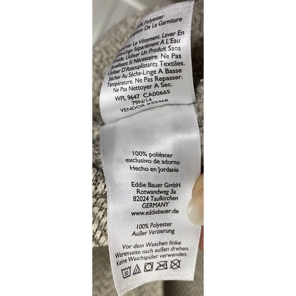 Eddie Bauer Mens 1/4 Button Long Sleeve Pullover Sweater Shirt-Sz. S Beige‎ - Picture 6 of 7